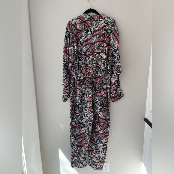 🖤HTF FREE PEOPLE OFF TO THE RACES PRINTED ONESIE JUMPSUIT M - Picture 3 of 5